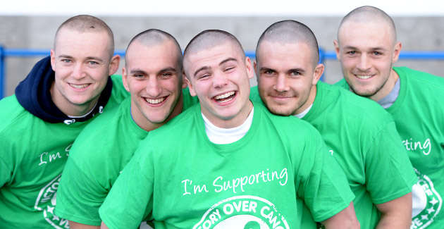 Cardiff Blues Charity Hair Shave